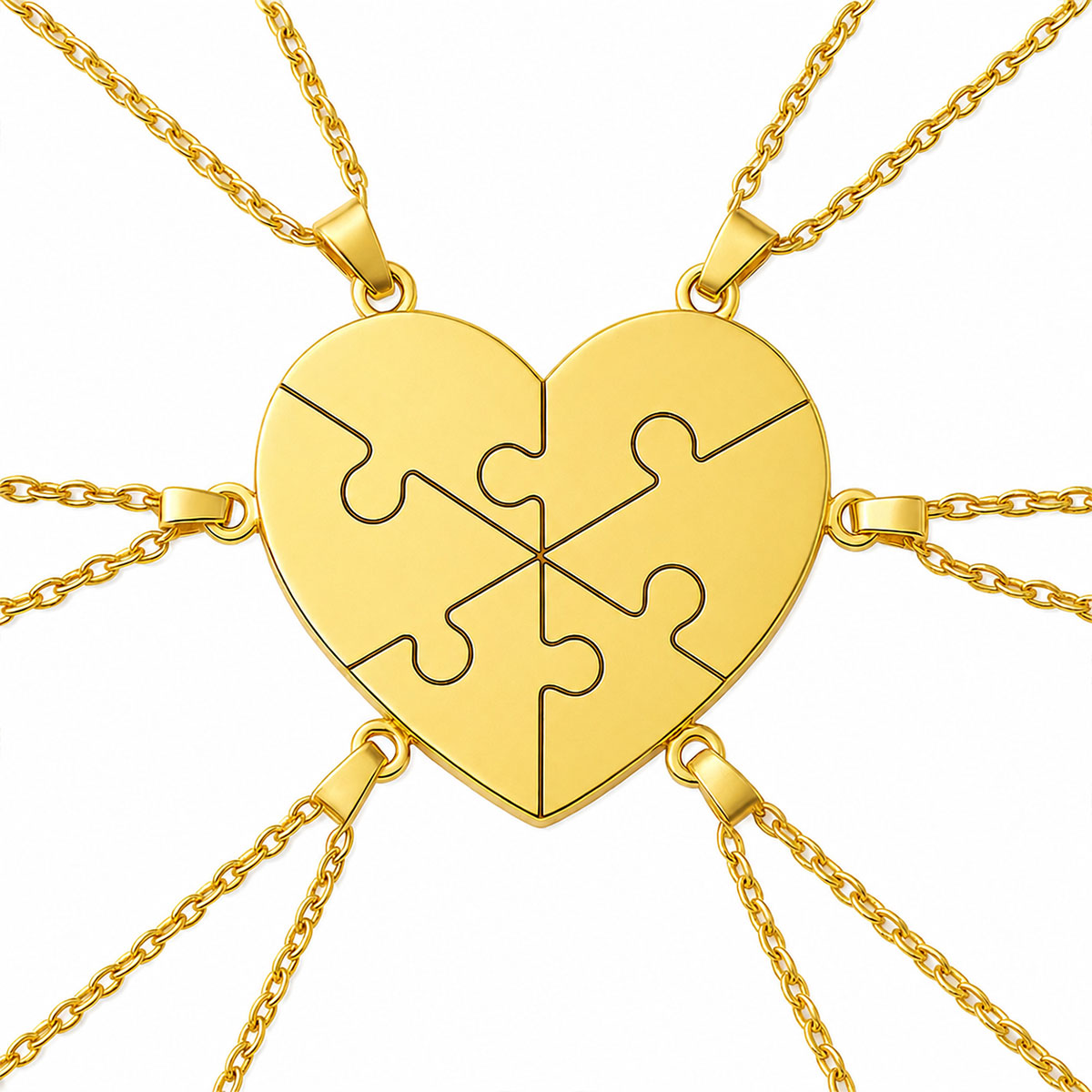 Personalisierte Puzzle Halskette