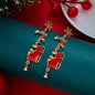 Weihnachts Ohrringe Emaille