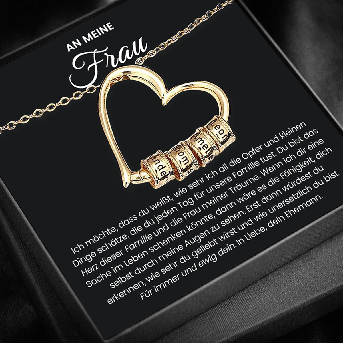 Herz der Familie Halskette