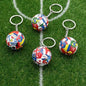 Fußball Schlüsselanhänger mit Länderflaggen – Mini Fußball Anhänger mit Schlüsselring