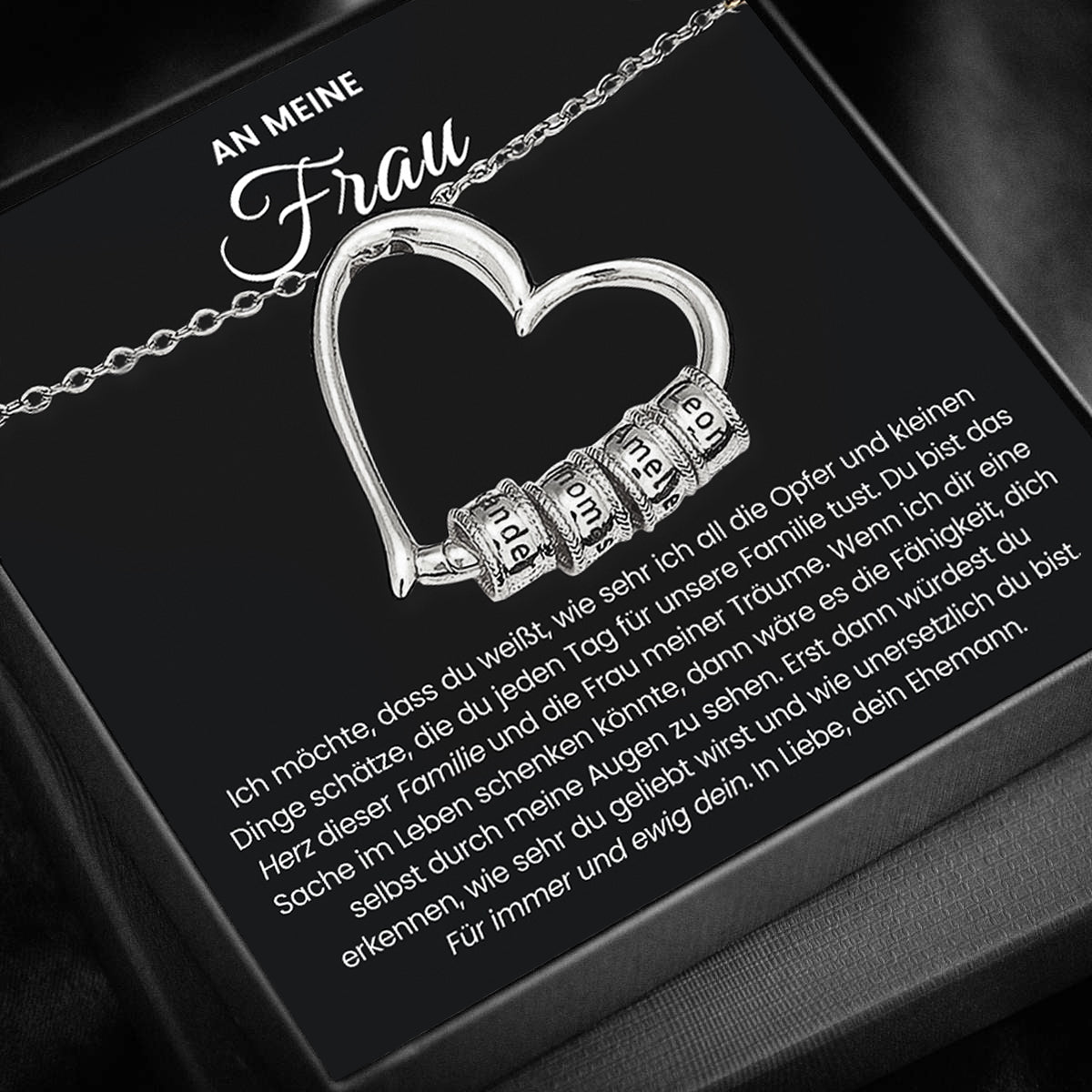 Herz der Familie Halskette