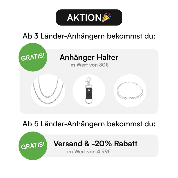 Länder Anhänger Set