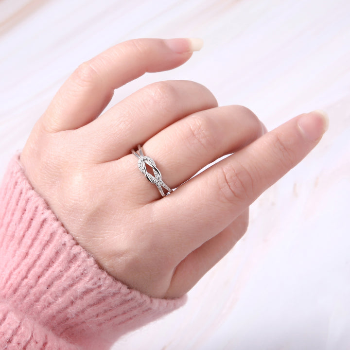 Mutter und Tochter - Liebesknoten Ring