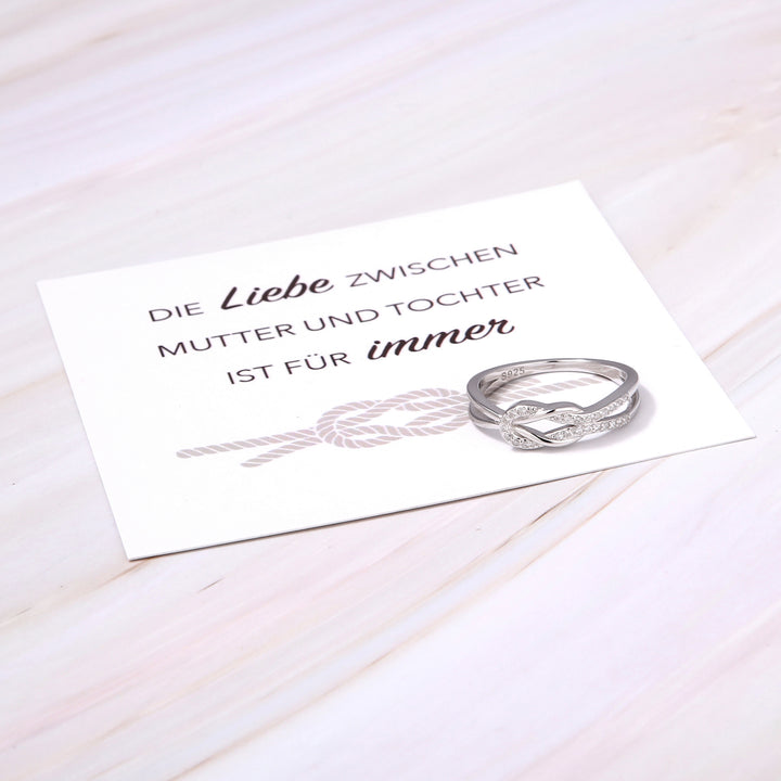 Mutter und Tochter - Liebesknoten Ring