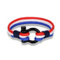Geflochtenes Länder-Armband mit Flaggenfarben