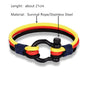 Geflochtenes Länder-Armband mit Flaggenfarben