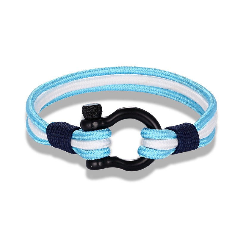 Geflochtenes Länder-Armband mit Flaggenfarben
