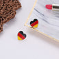 Deutschland Herz Ohrringe – Ohrstecker & Hängeohrringe in Schwarz-Rot-Gold