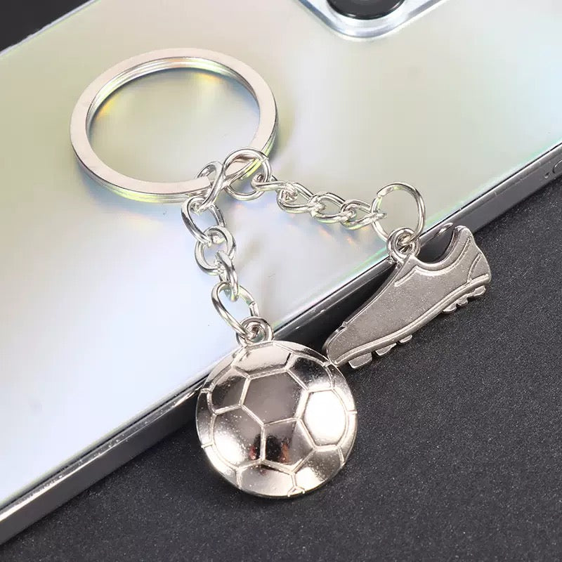 Fußball Schlüsselanhänger mit Schuh & Ball