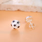 Fußball Ohrstecker 925 Sterling Silber – Kleine Fußball Ohrringe