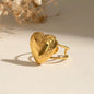 Personalisierter Herz Foto Ring