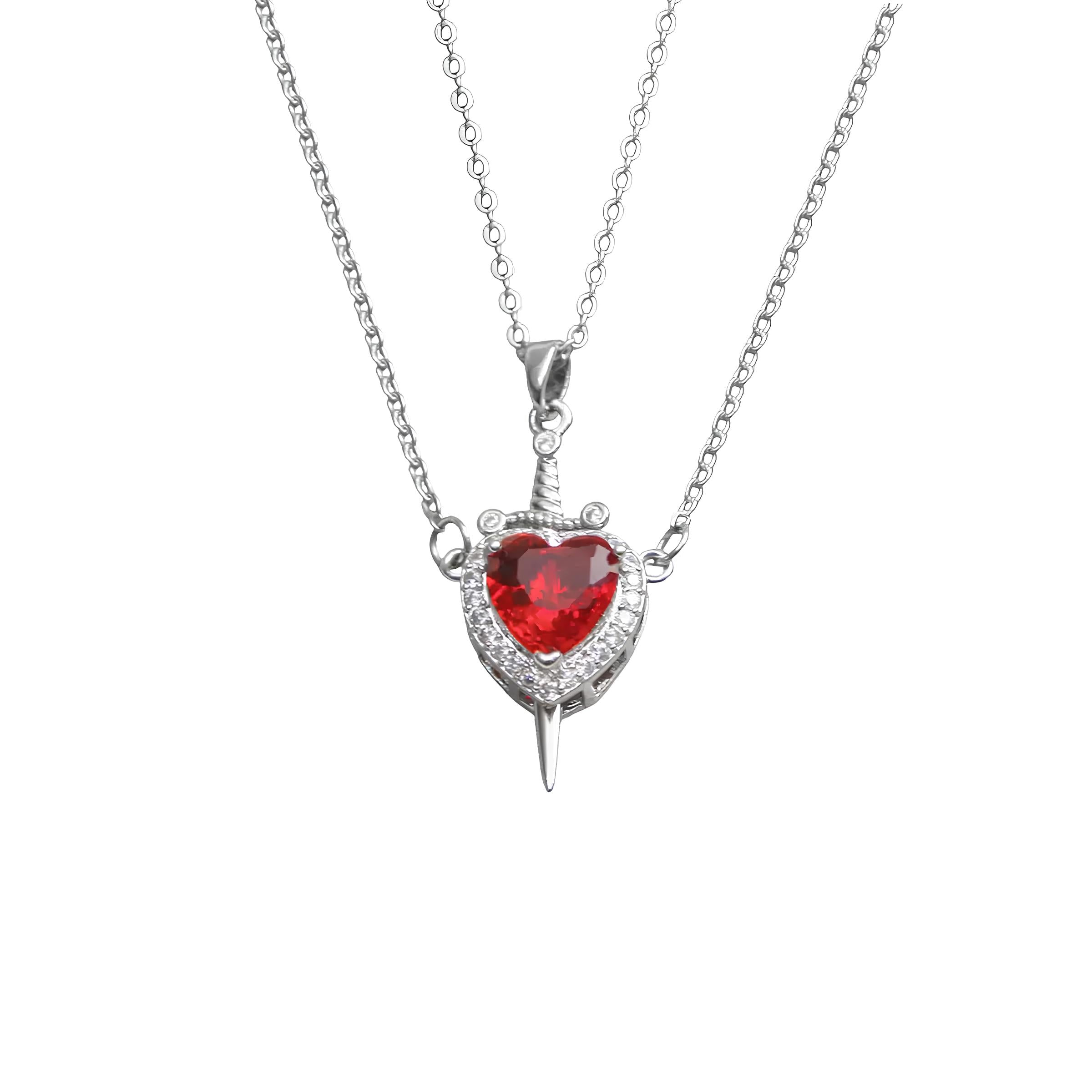 Herz & Schwert Halsketten Set