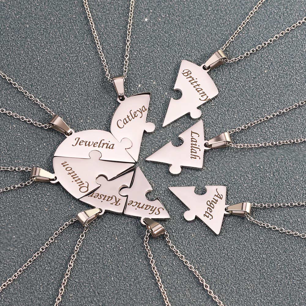 Personalisierte Puzzle Halskette