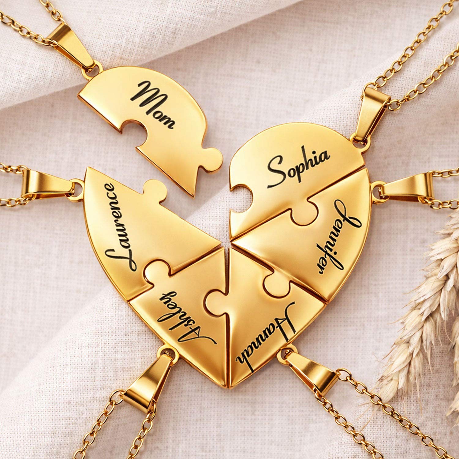 Personalisierte Puzzle Halskette