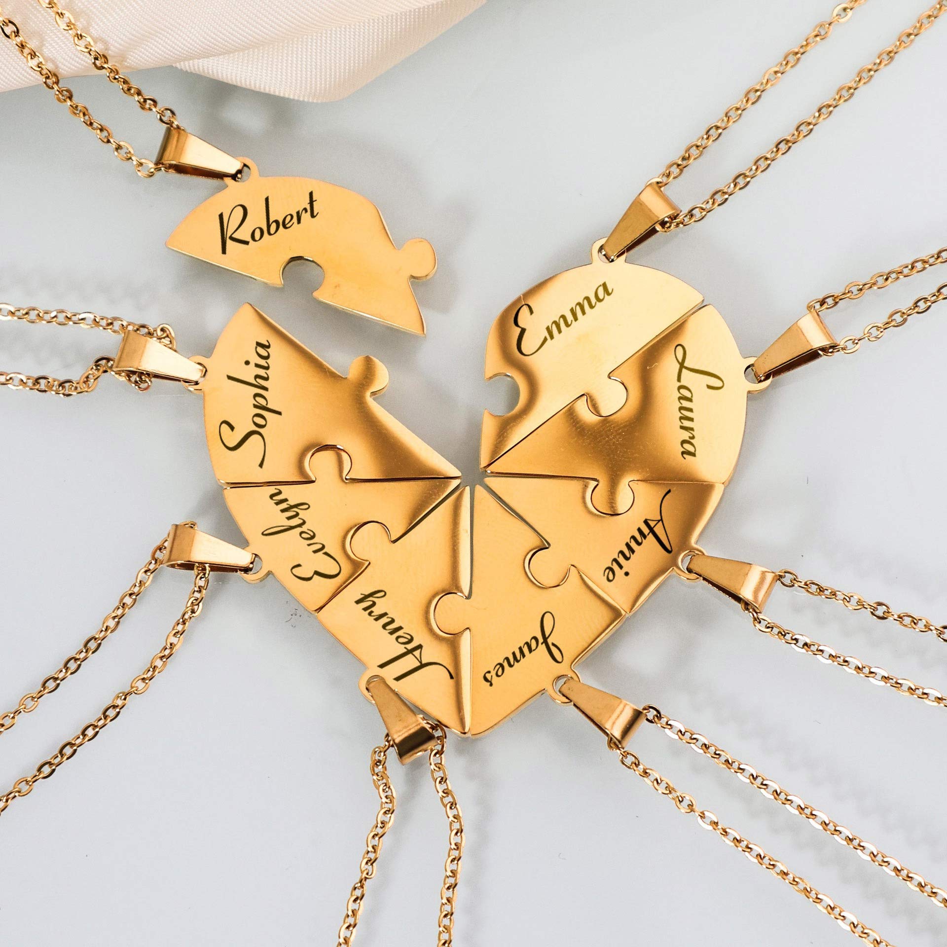 Personalisierte Puzzle Halskette