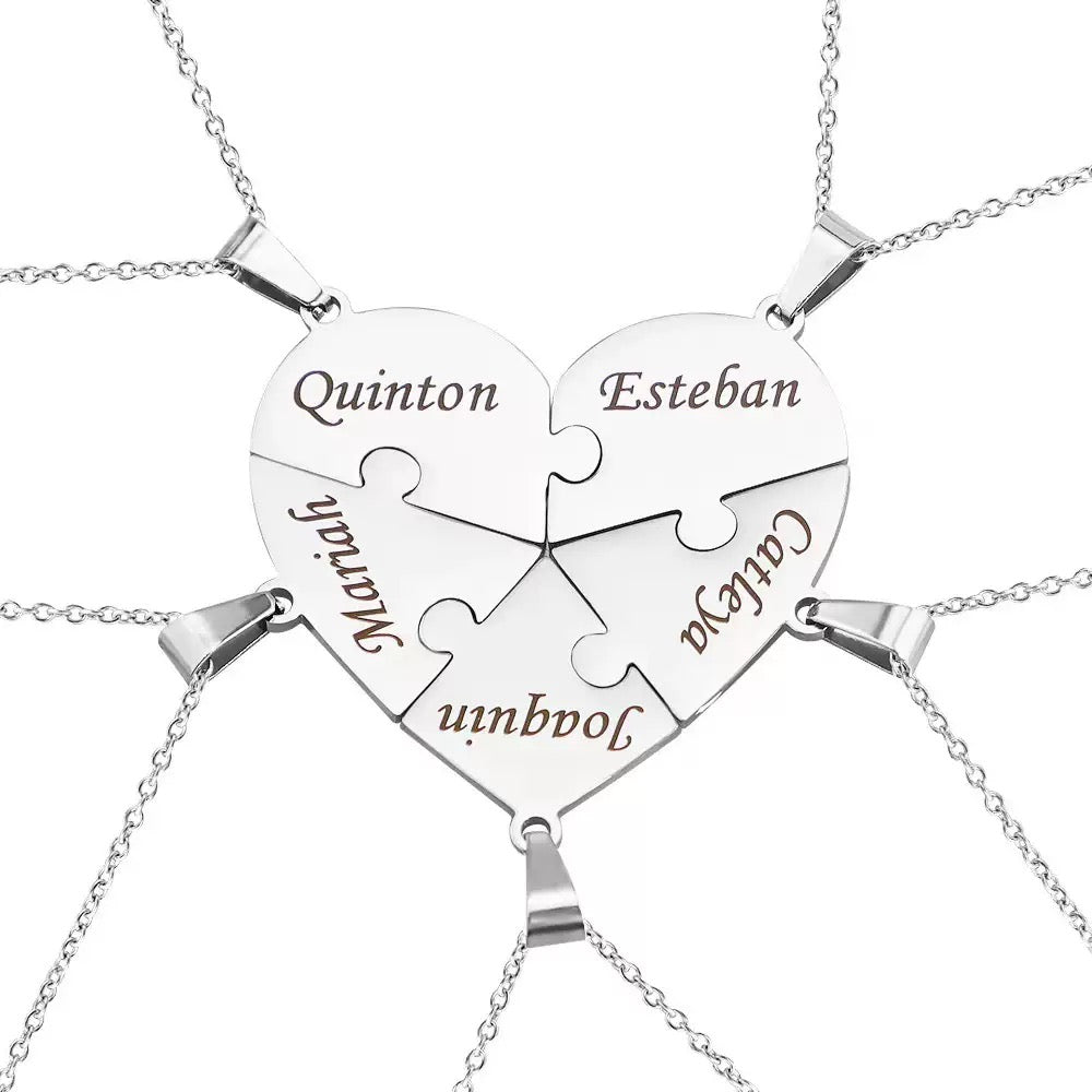 Personalisierte Puzzle Halskette