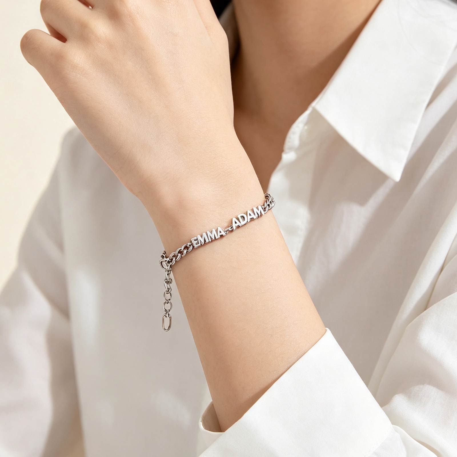Personalisiertes Namen Armband - Cuban Style