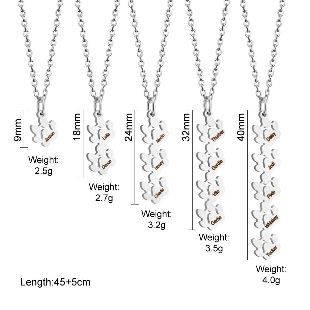 Personalisierter Pfoten-Schmuck
