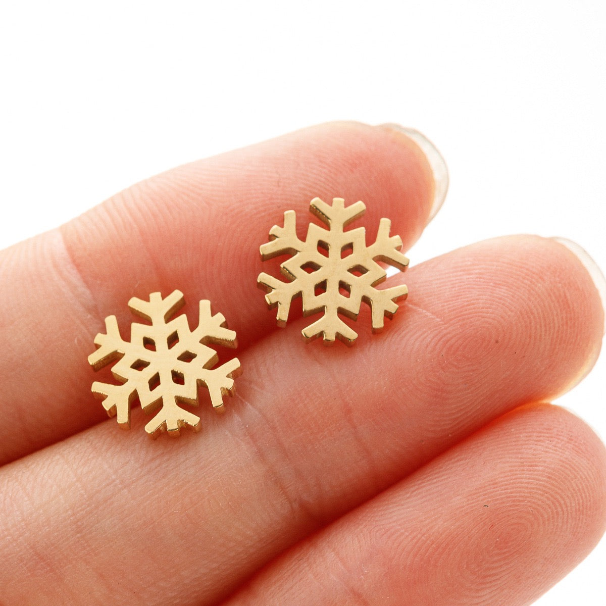 Schneeflocken Ohrstecker