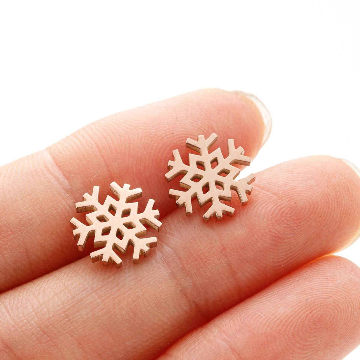 Schneeflocken Ohrstecker