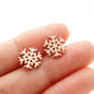 Schneeflocken Ohrstecker