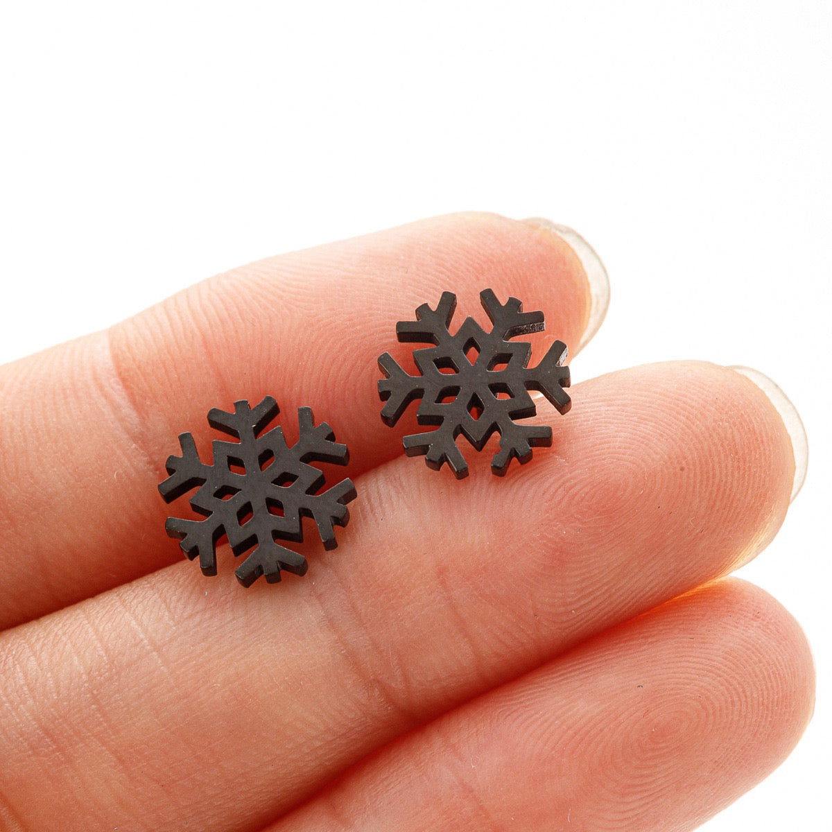Schneeflocken Ohrstecker