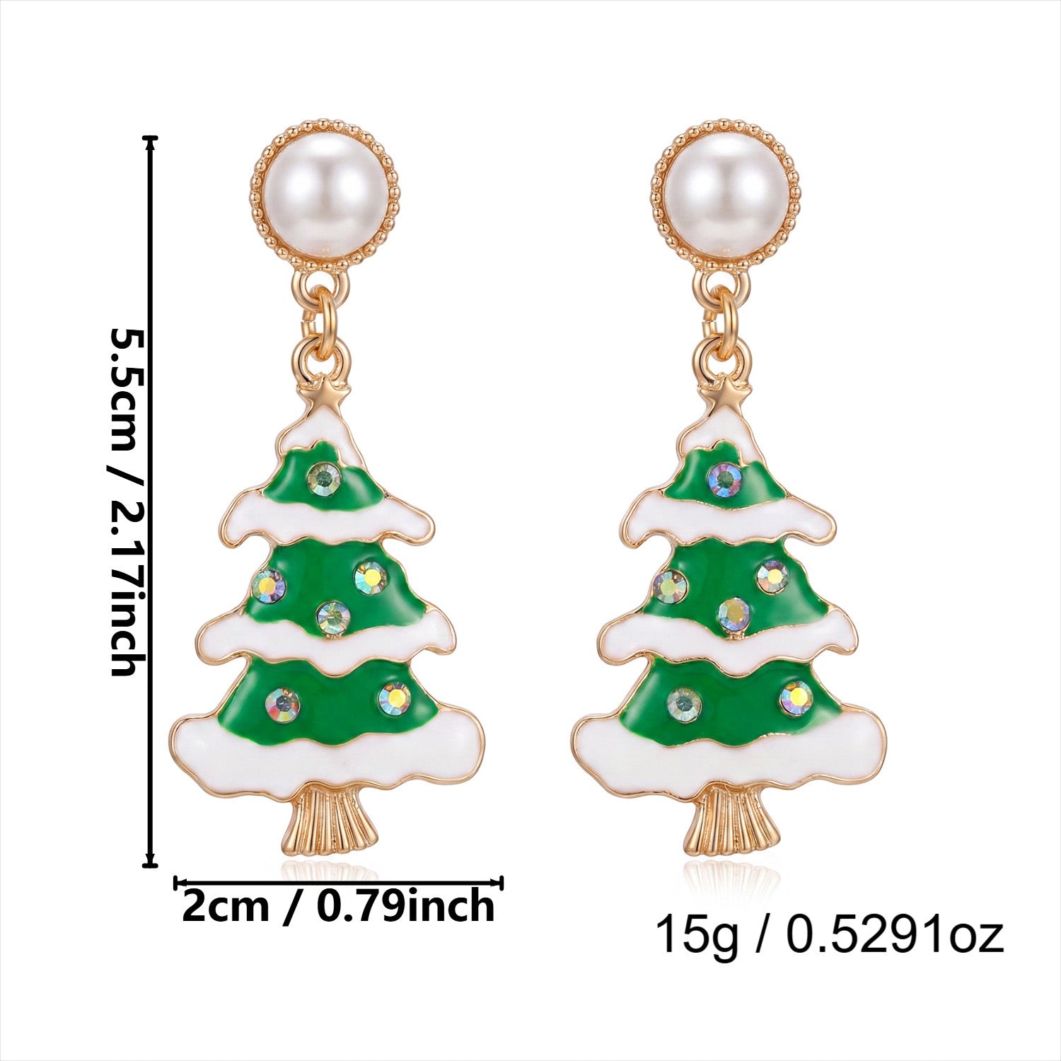 Weihnachts Ohrringe Baum