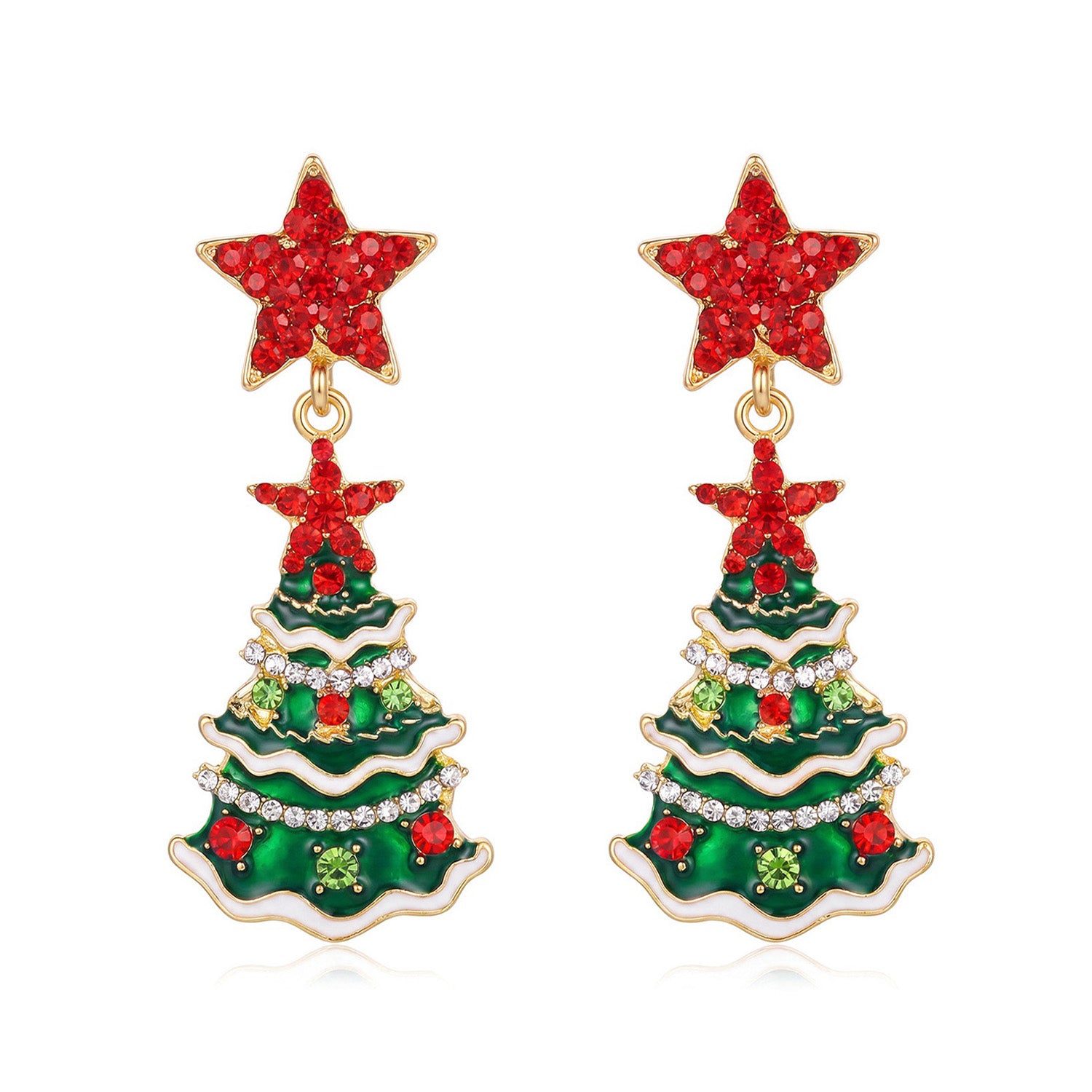 Weihnachts Ohrringe Baum