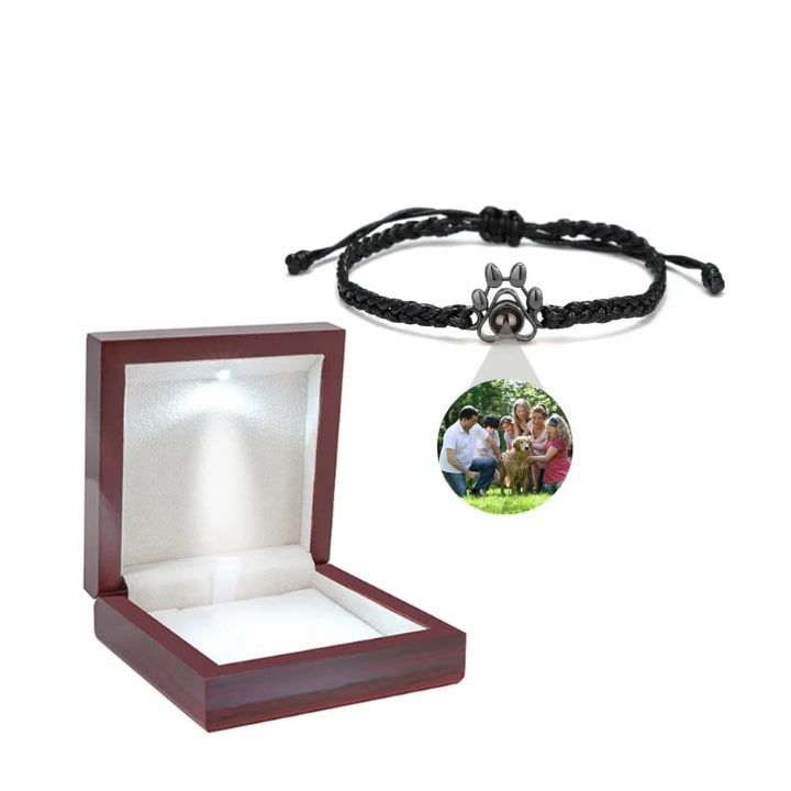 Personalisiertes Pfoten Armband mit Foto