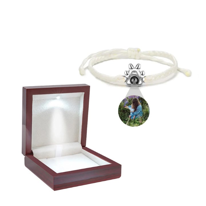 Personalisiertes Pfoten Armband mit Foto