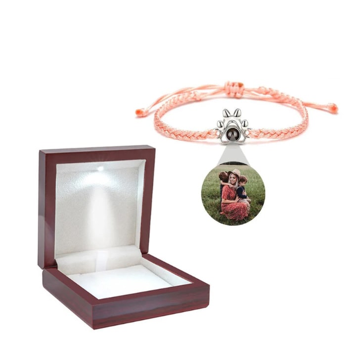 Personalisiertes Pfoten Armband mit Foto