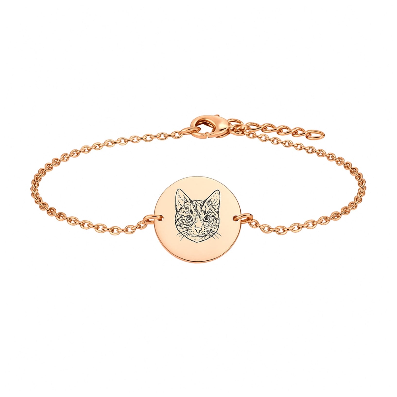 Personalisiertes Hunde Armband mit Kopf oder Pfoten Abdruck