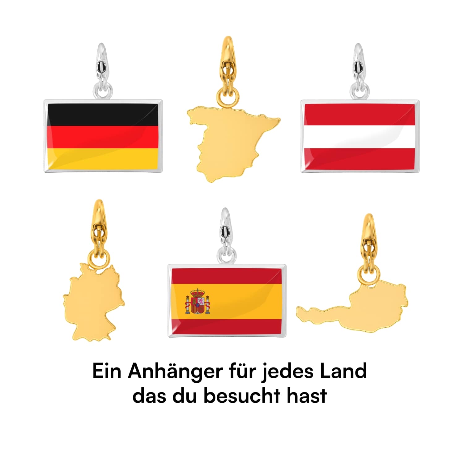 Länder Anhänger Set