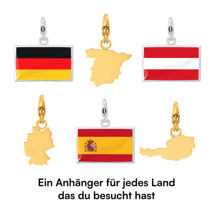 Länder Anhänger Set
