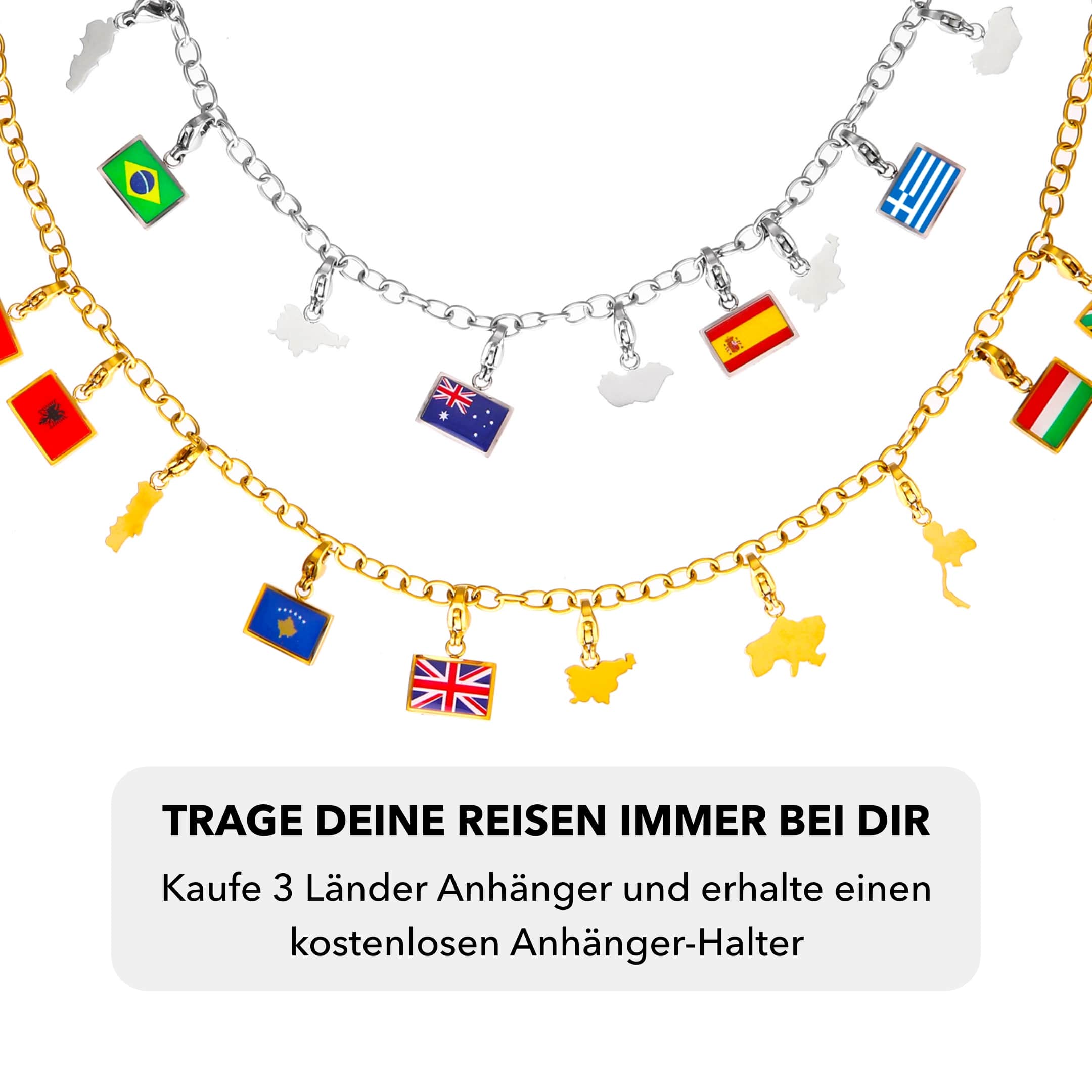 Länder Anhänger Set