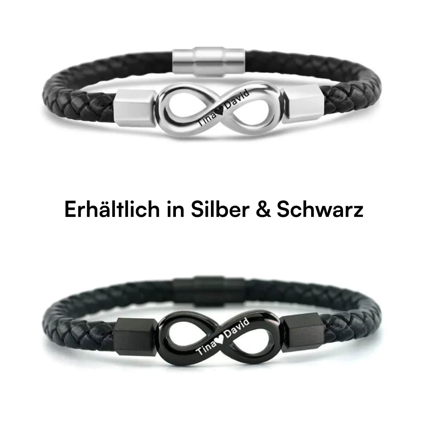 "An meinen Mann" - Personalisiertes Unendlichkeits-Armband