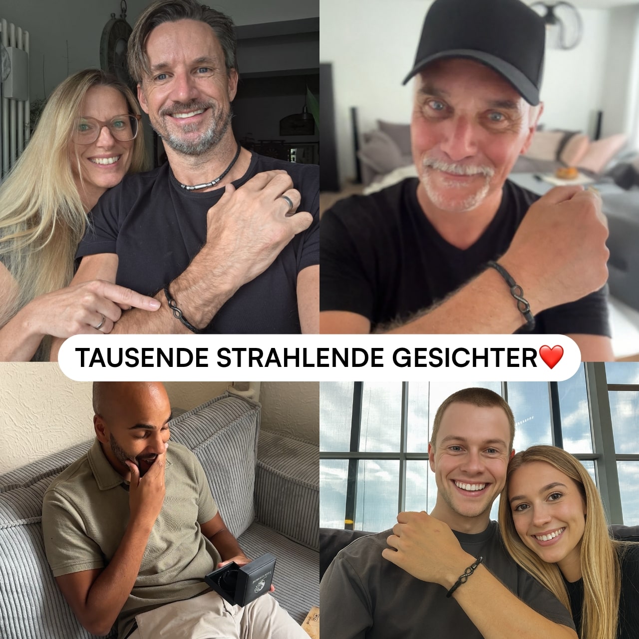 "An meinen Mann" - Personalisiertes Unendlichkeits-Armband