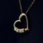 Herz der Familie Halskette