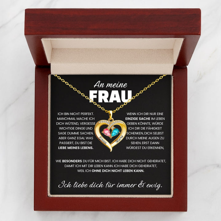 Für Immer Dein - Geburtsstein Halskette