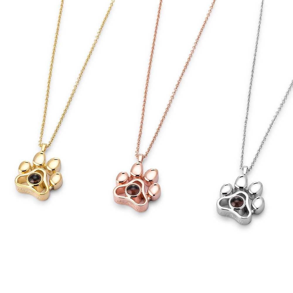 Personalisierte Foto Pfoten-Halskette