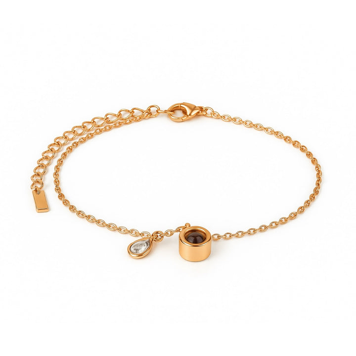 Personalisiertes Geburtsstein-Schiebe-Armband