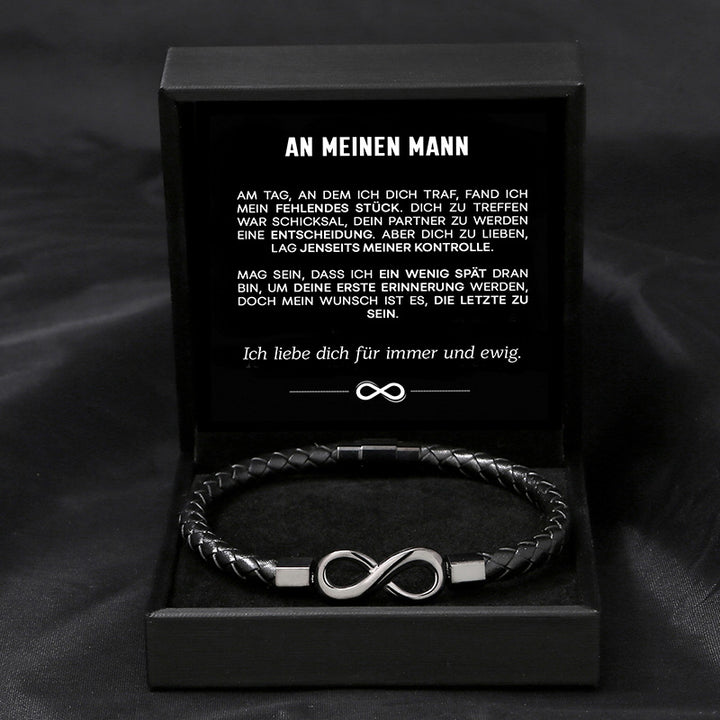 "An meinen Mann" - Für Immer - Unendlichkeits-Armband