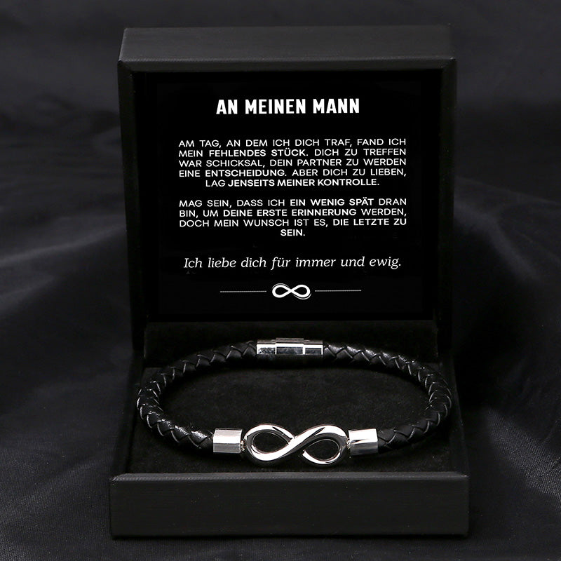 "An meinen Mann" - Für Immer - Unendlichkeits-Armband