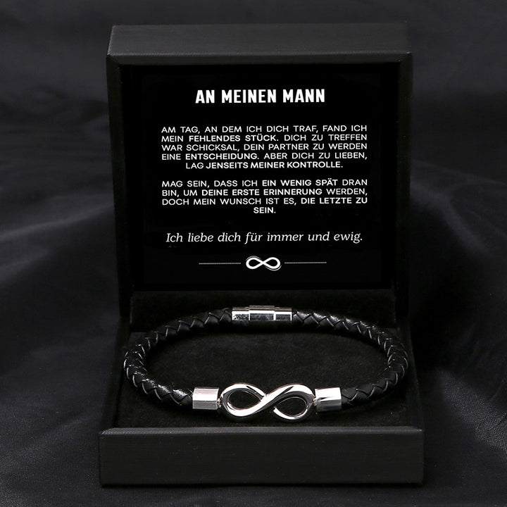 "An meinen Mann" - Für Immer - Unendlichkeits-Armband