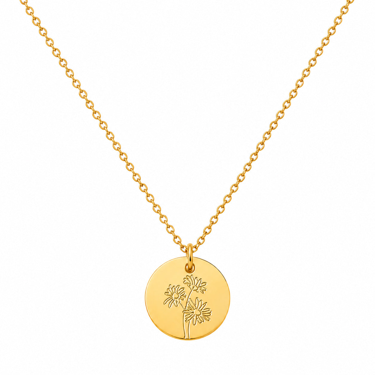 Halskette mit Geburtsblumen
