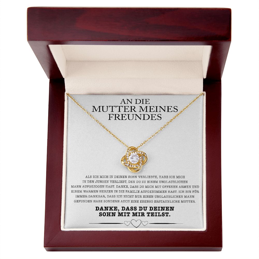 14k Weißgold Ausführung Halskette - An die Mutter meines Freundes