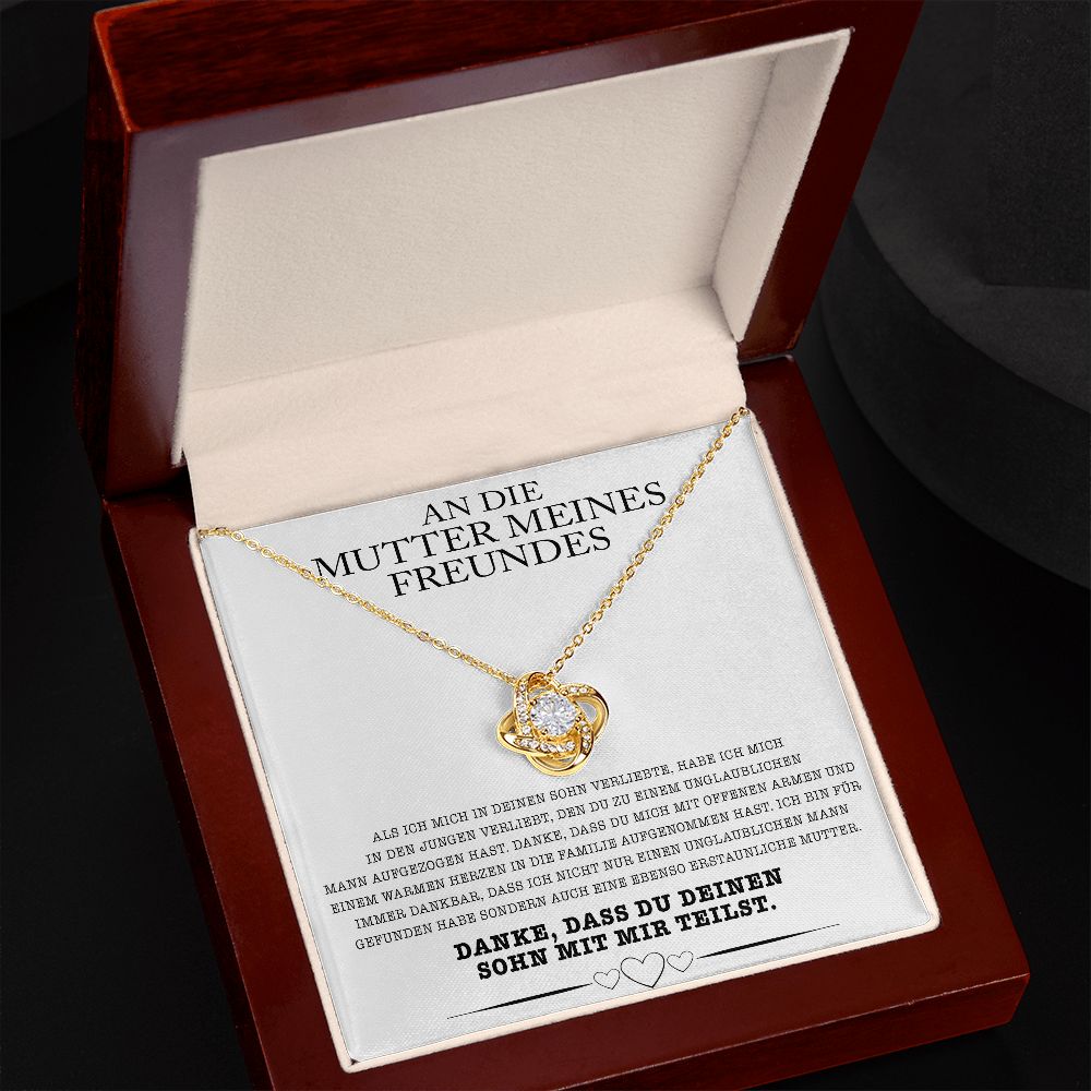 14k Weißgold Ausführung Halskette - An die Mutter meines Freundes