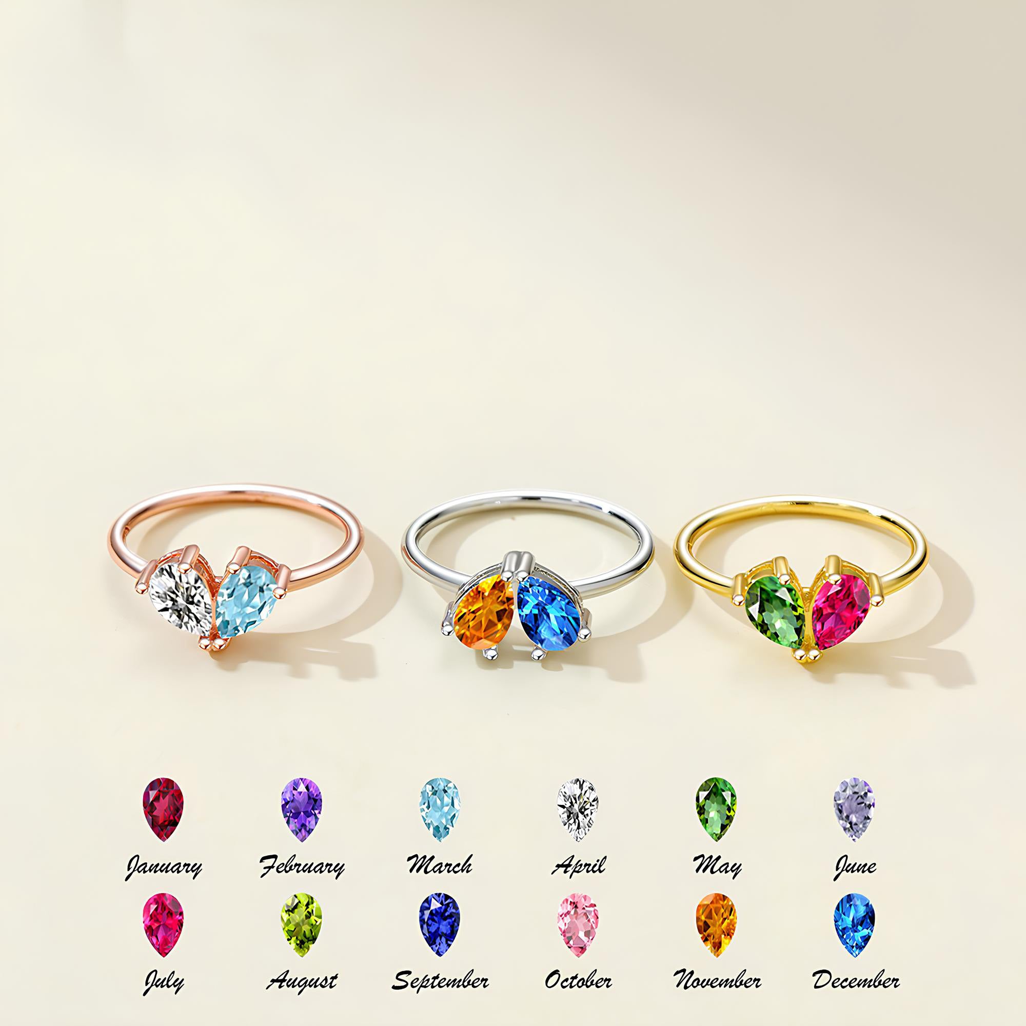 Geburtsstein Ring