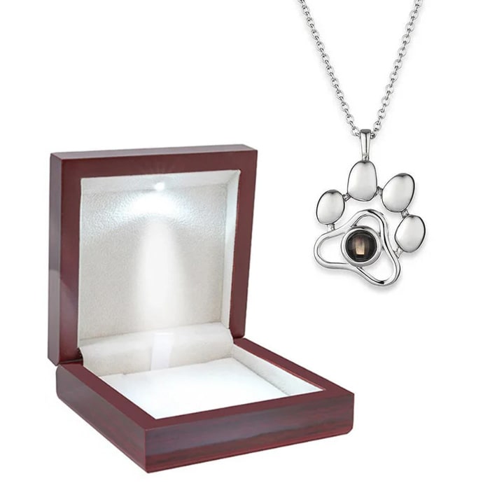 Personalisierte Foto Pfoten-Halskette