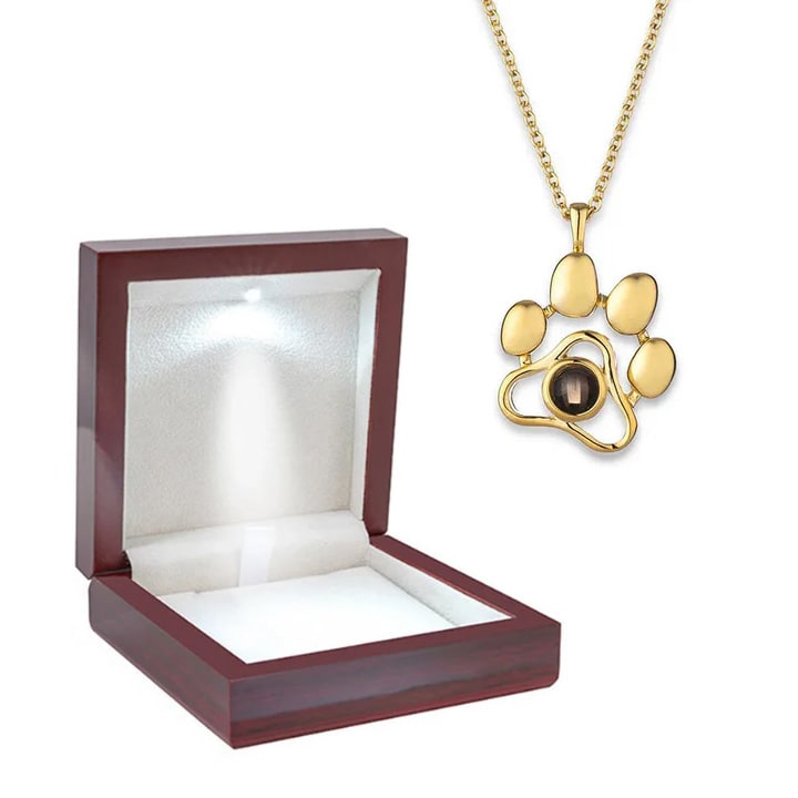 Personalisierte Foto Pfoten-Halskette